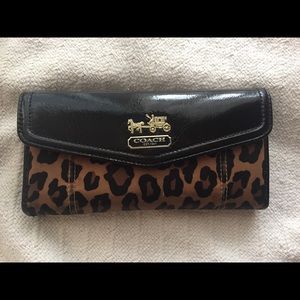 Coach Leopard Print Wallet